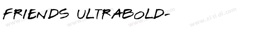 Friends UltraBold字体转换